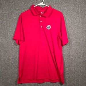 Adidas Puremotion Washington Wizards Polo Shirt Men's Medium Red Short Sleeve